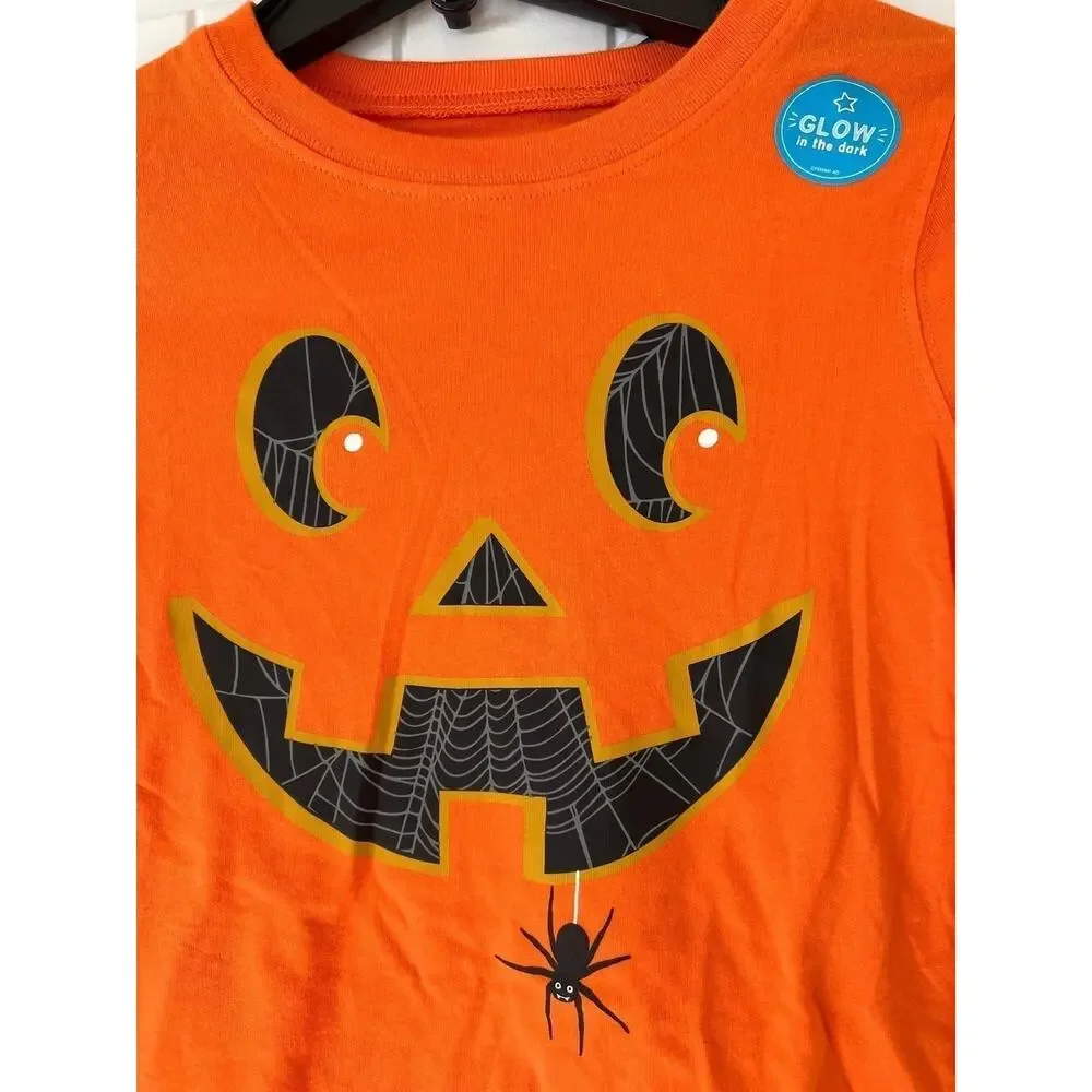 NWT❤️Carter's Halloween Glow in the Dark Longsleeve Shirt Sz7/7A